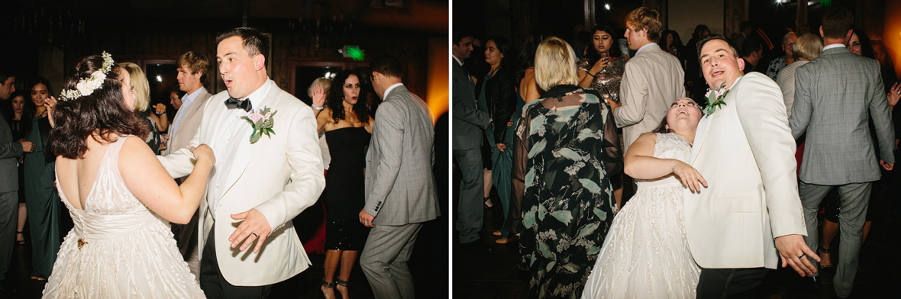 Cute photos of the couple dancing. 