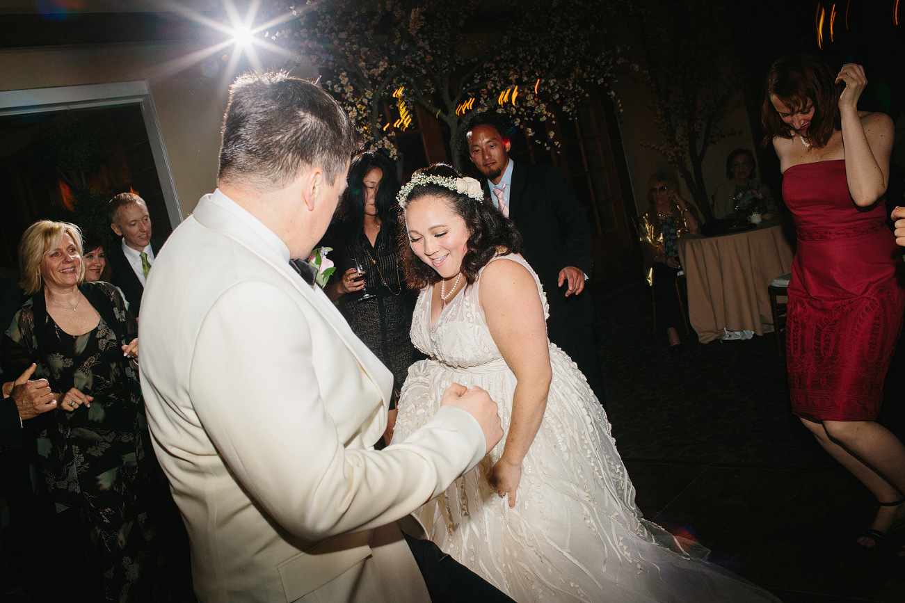 Andrea and Craig dancing. 