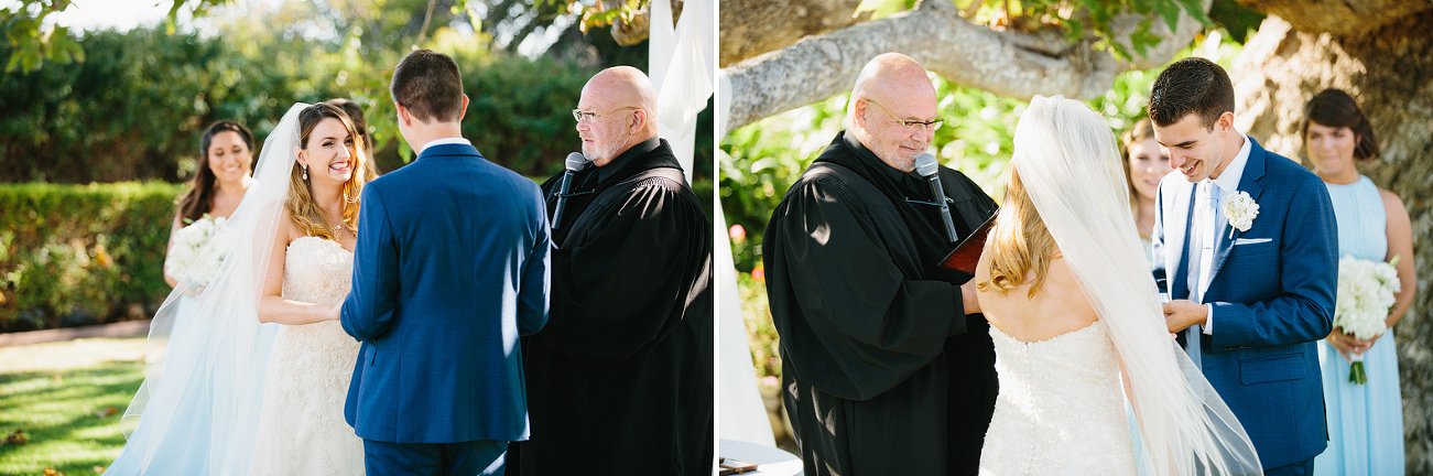 Sweet moments during the ceremony. 