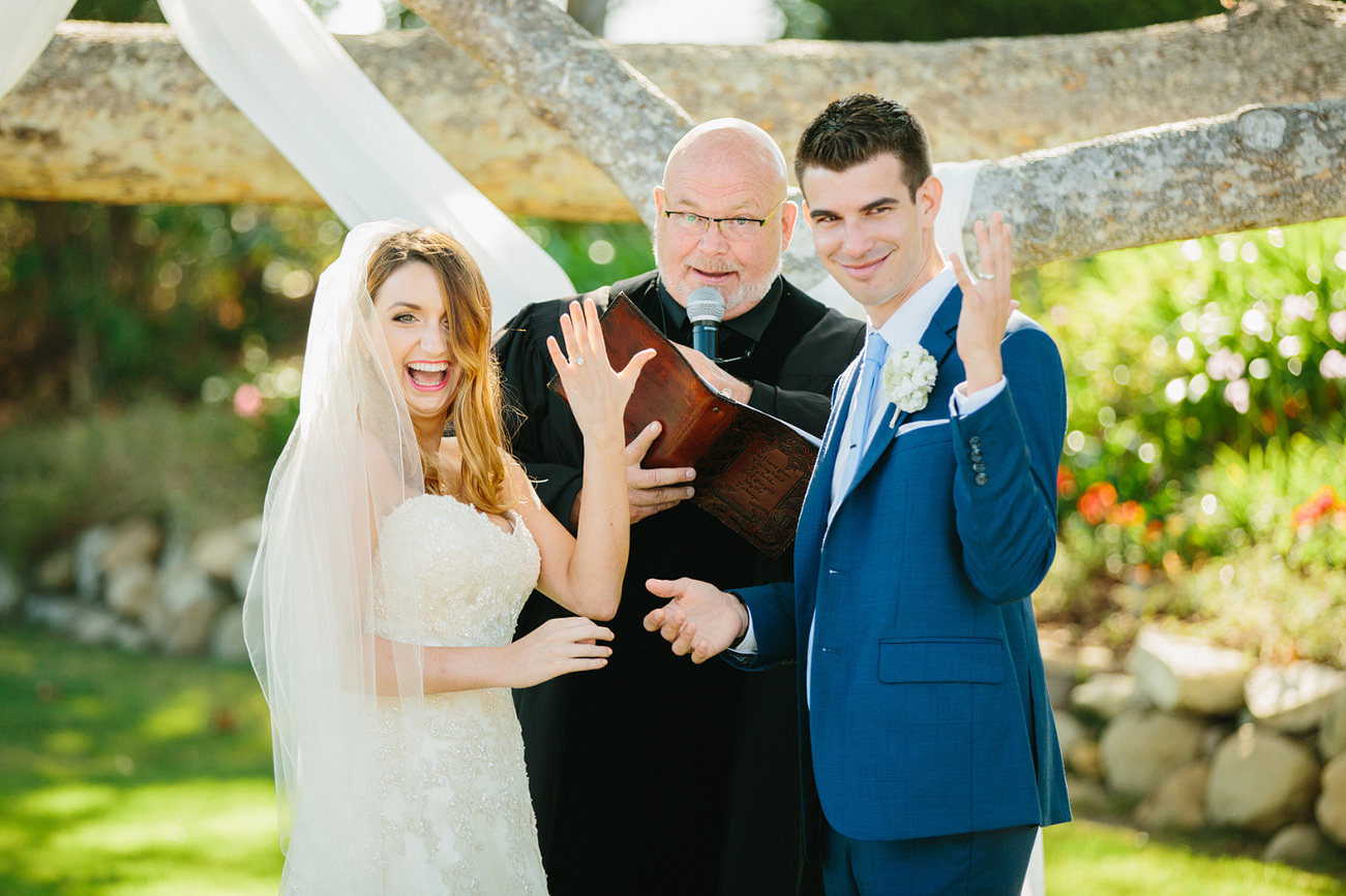 Ally and Brian showing off their rings. 