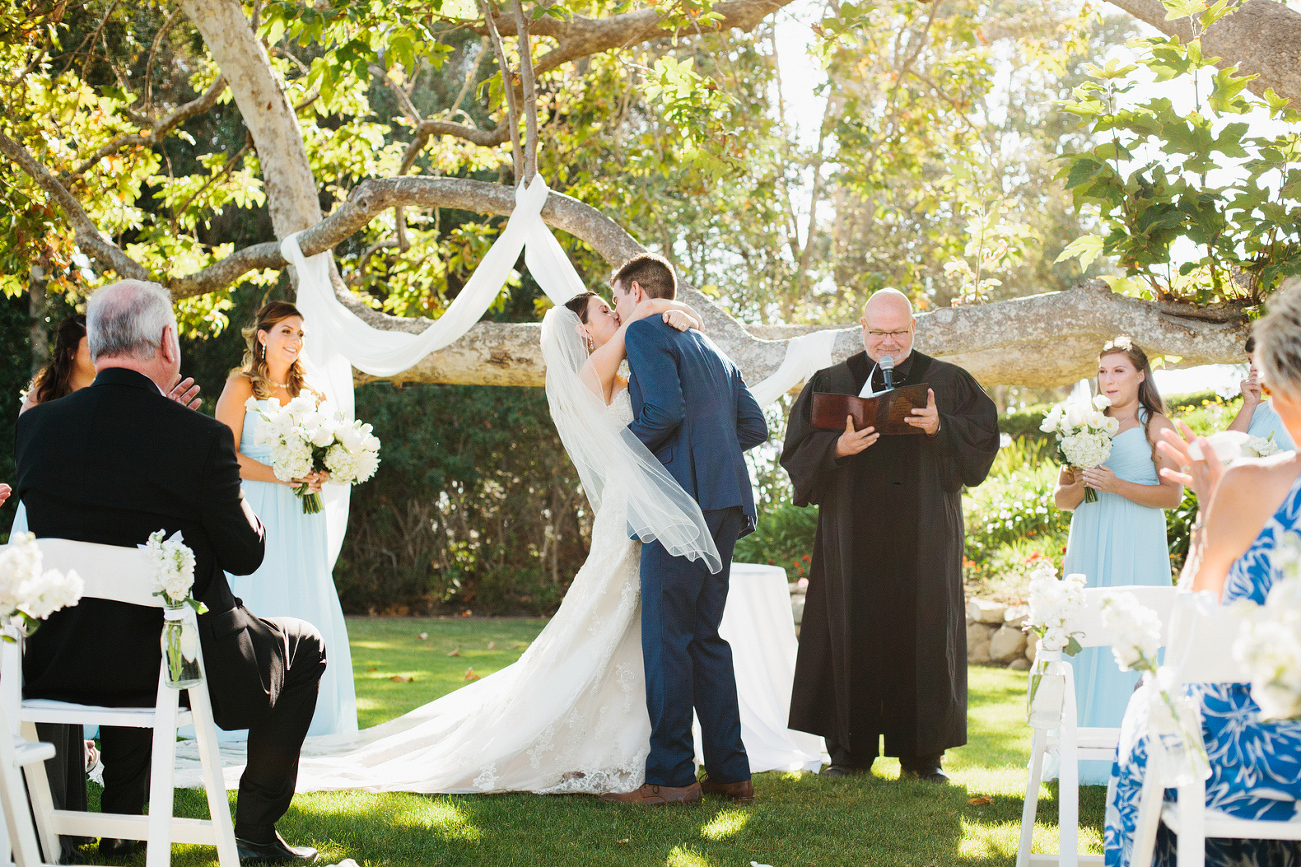 The bride and groom