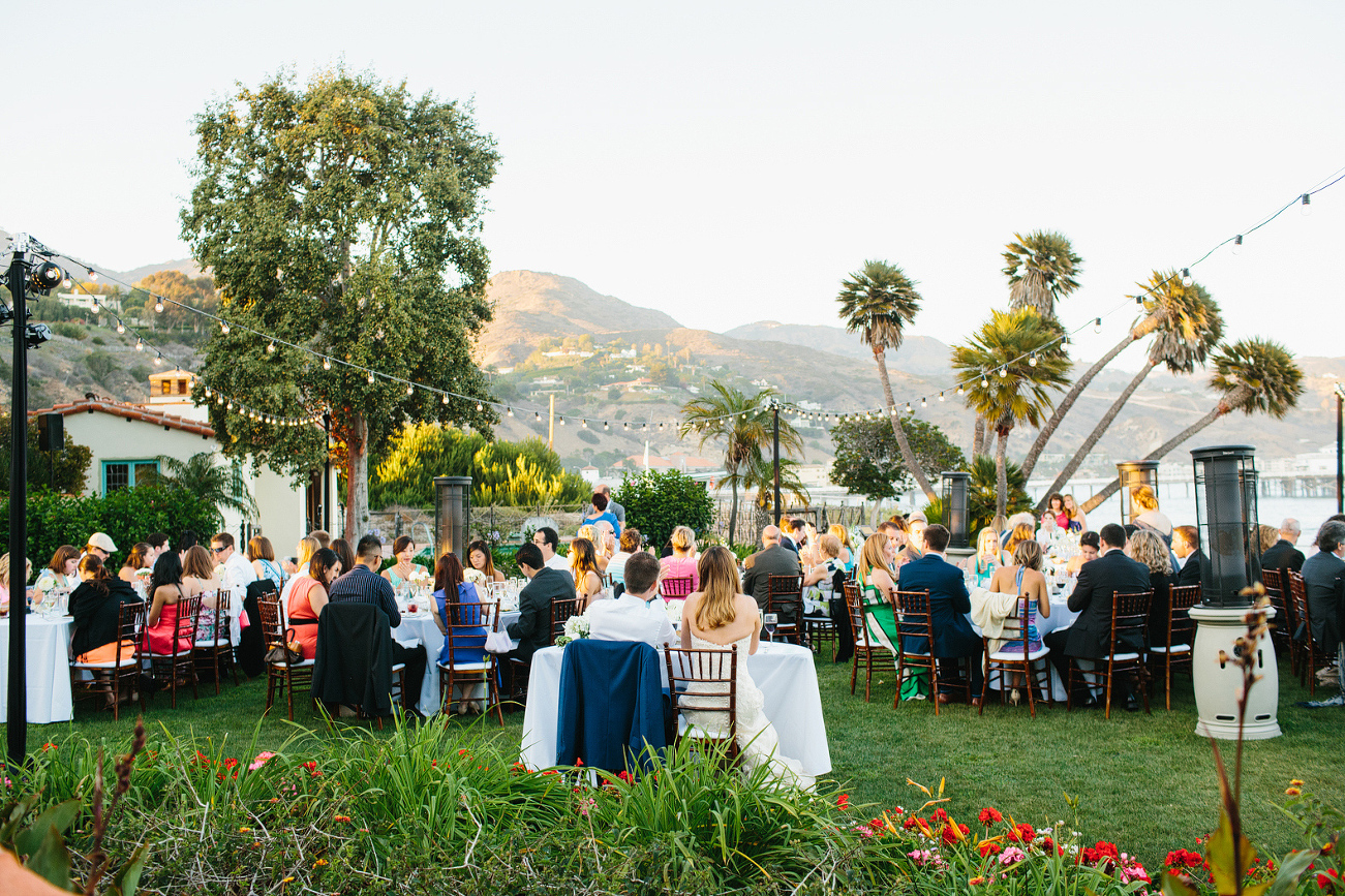 The reception space in Malibu. 