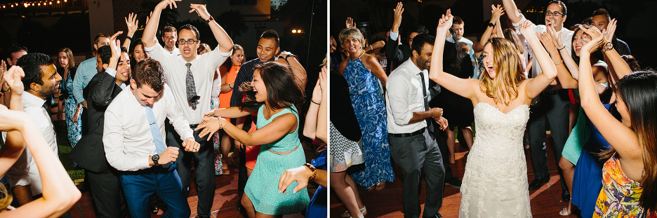 Ally and Brian dancing with their friends. 