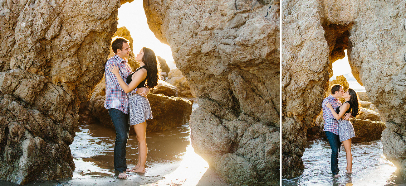 Miren and Peter at the beach. 