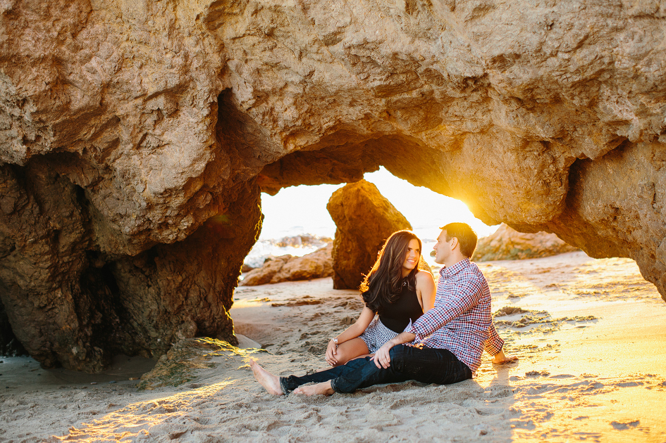 The couple at sunset. 