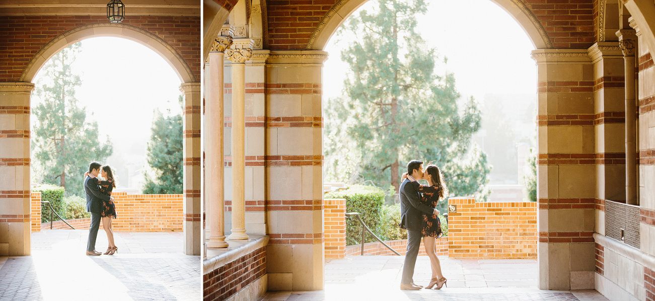 Beautiful photos of the couple at the university. 