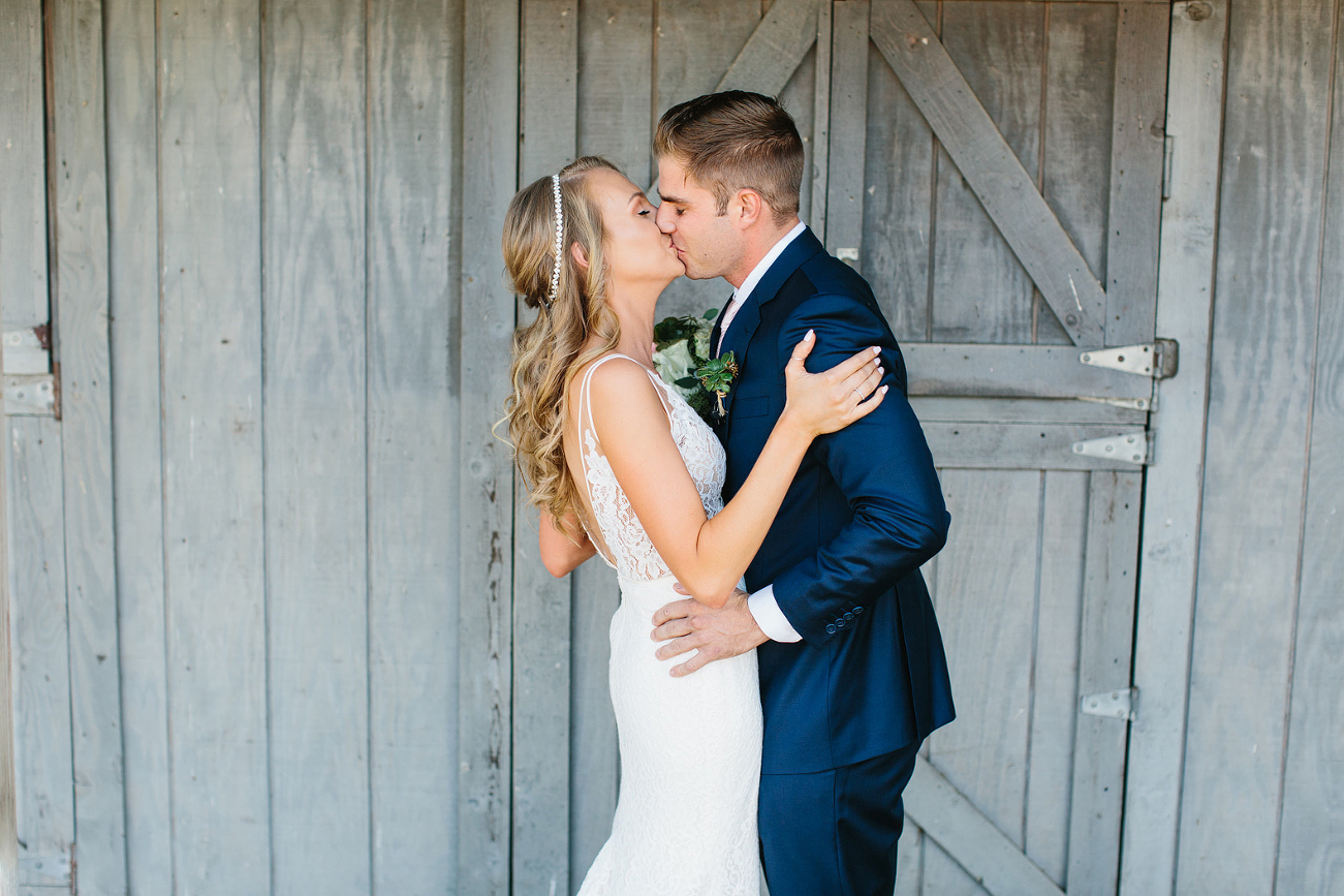 Bride and groom first look